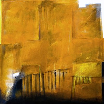 Uta Ruppert: Vision. 2017, Acryl auf Leinwand, 80 x 80 cm