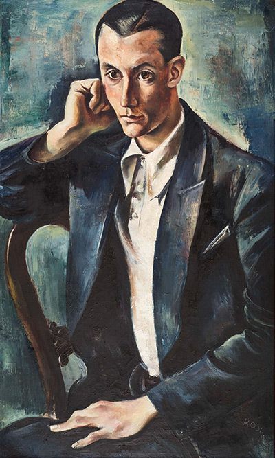 Hans Emil Oberländer: Bildnis eines jungen Mannes, 1931, Öl (Leihgabe Kunsthalle Rostock)