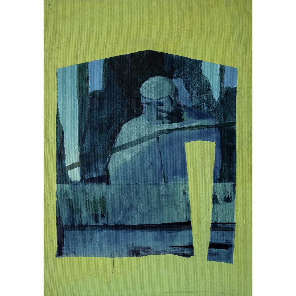 Felix Jess: Bootshaus. 2023, Acryl auf Leinwand (Foto: André Gschweng)