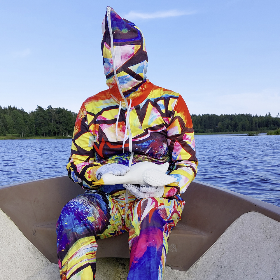 Forschungsgruppe Kunst: Ernst. Werkreihe 9 Bilder, Digitaldruck auf Aluminium, 2021, je 20x20 cm