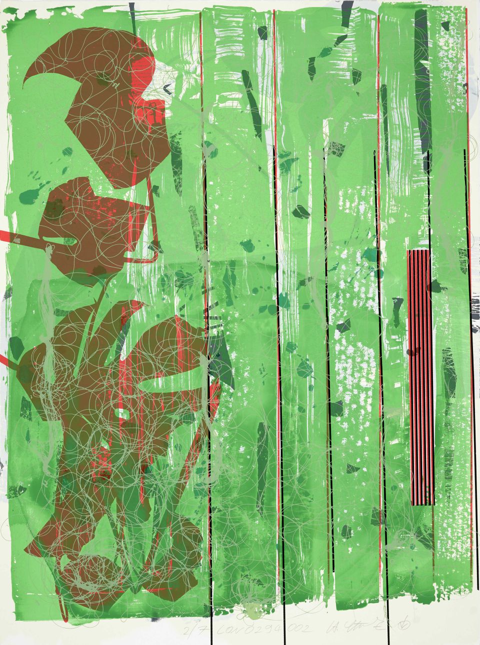 Holger Stark: LON0294002, Siebdruck, 5farbig, 2/7, 1994, 76x56 cm (280,00 €)