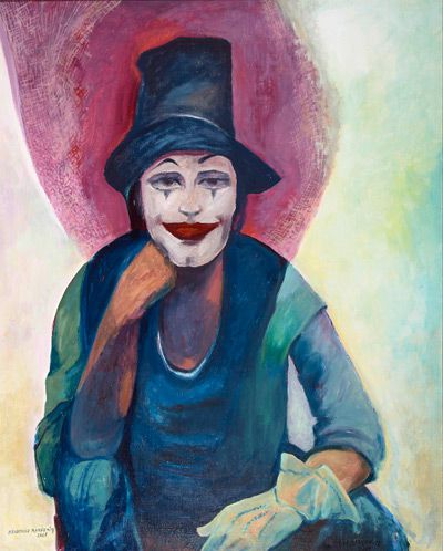 Mechthild Mannewitz: Porträt Marcel Marceau, 2008