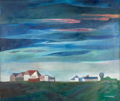 Mechthild Mannewitz: Bördelandschaft, 1970er Jahre