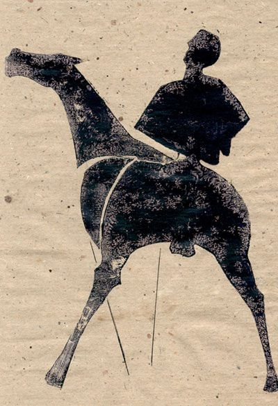 Reiter 1. Monotypie, 2005