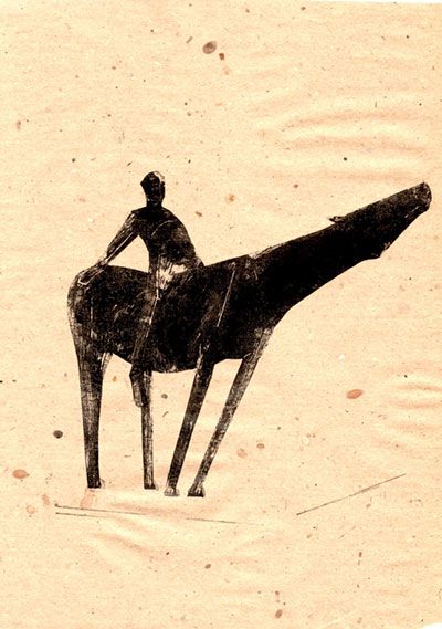 Reiter 2. Monotypie, 2008