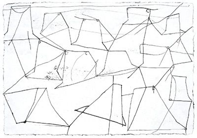 Hanns Schimansky: o.T., 2017/18, Tusche