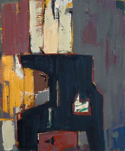 Manfred Zoller: Kleines Museum, 2017, Öl auf Leinwand