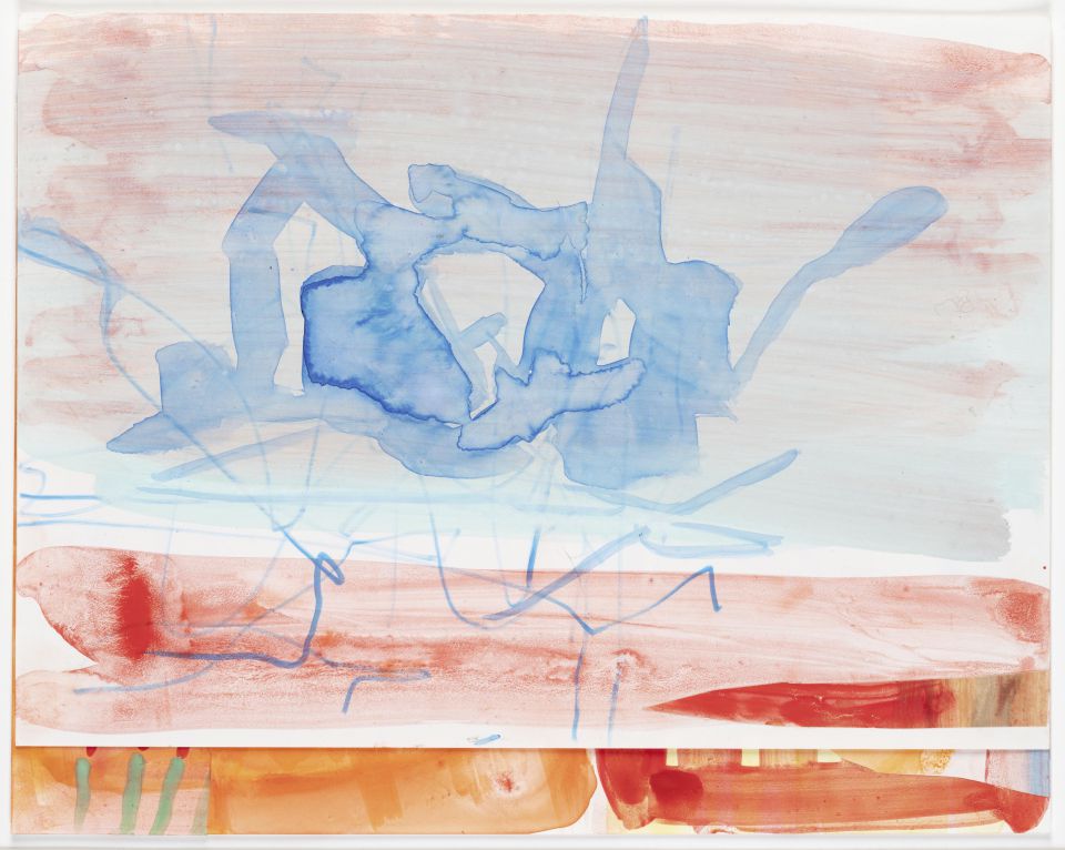 Tanja Zimmermann: aus der Serie G. 2020, Eitempera auf Papier, 26x29,5 cm, Foto: Christoph Völzer