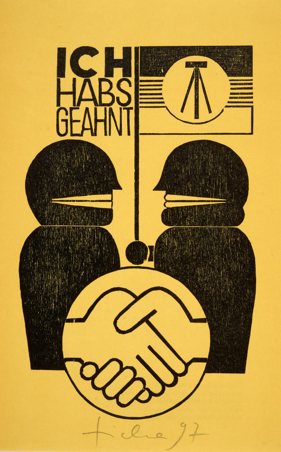 Hans Ticha: Ich habs geahnt. Hochdruck, 1997