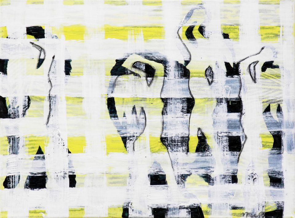 Matthias Wegehaupt: Selfie. Acryl/Leinwand, 2019, 30x40 cm