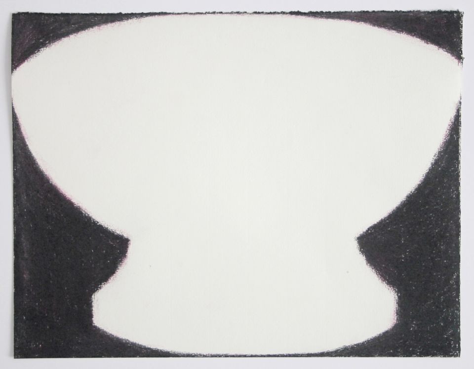 Katharina Neuweg: Räucherschale. 2021, Pastell auf Papier, 23,7 cm x 30,7cm