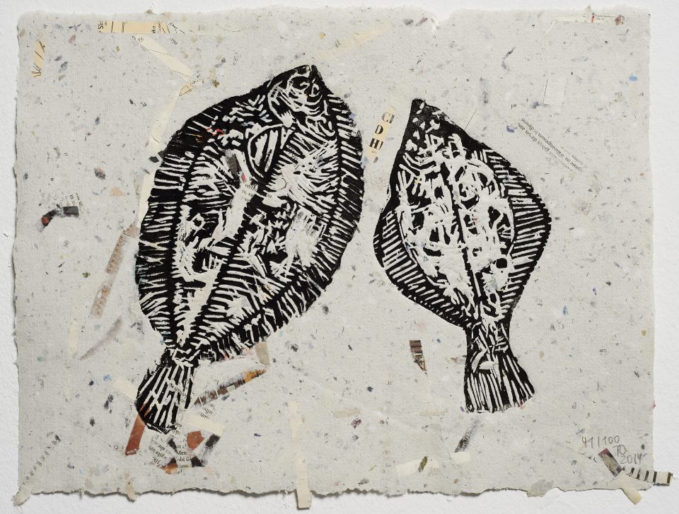 TO Helbig | o.T. | Druckgrafik, handgeschöpftes Papier | 2014 | 30 x 39 cm