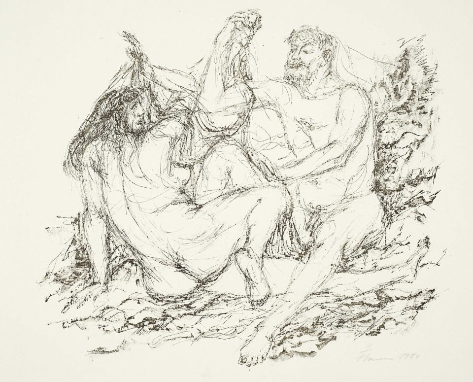 Fritz Cremer |o.T. | Lithografie | 1980 | 27 x 30 cm